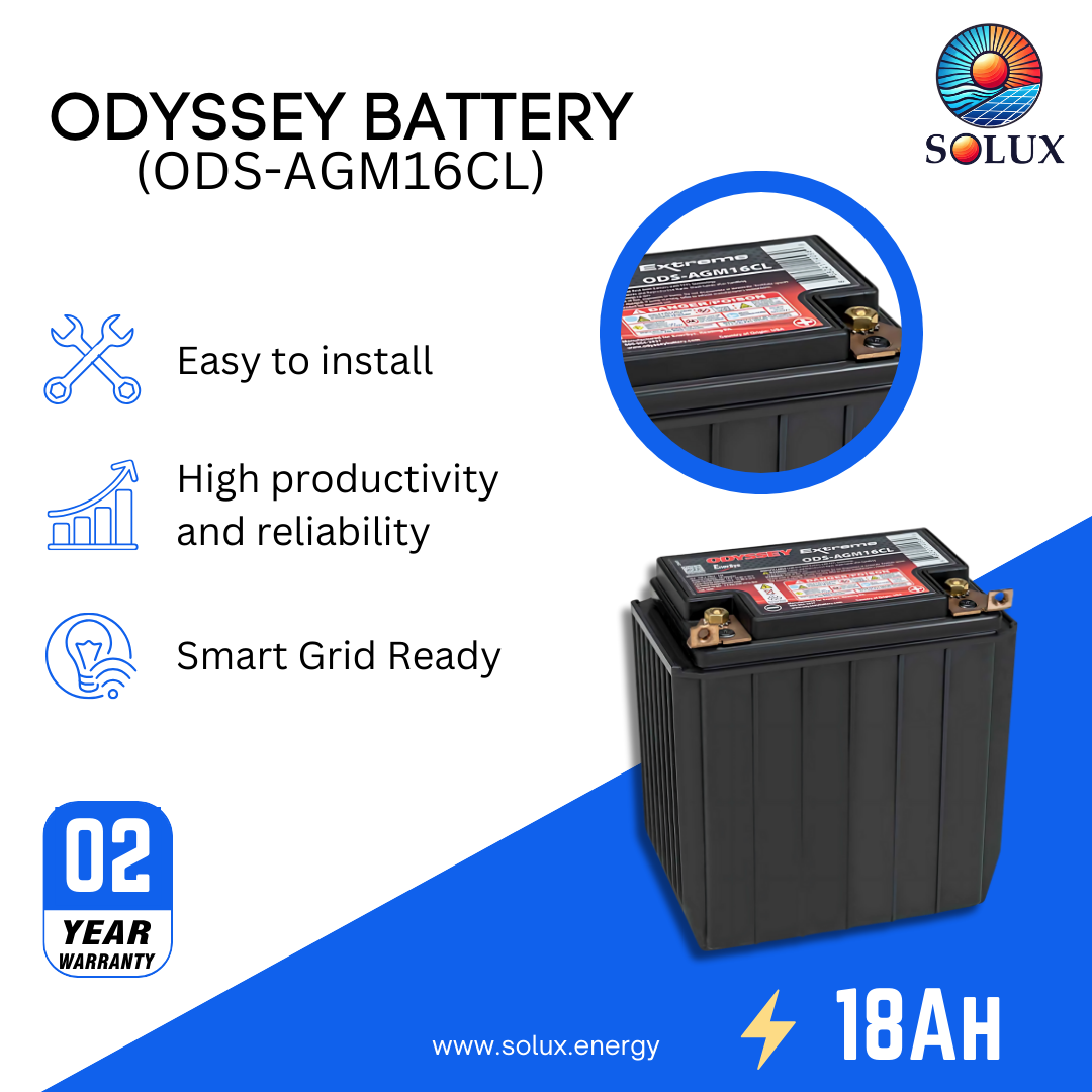This is an image of Odyssey ODS-AGM16CL 18Ah Battery